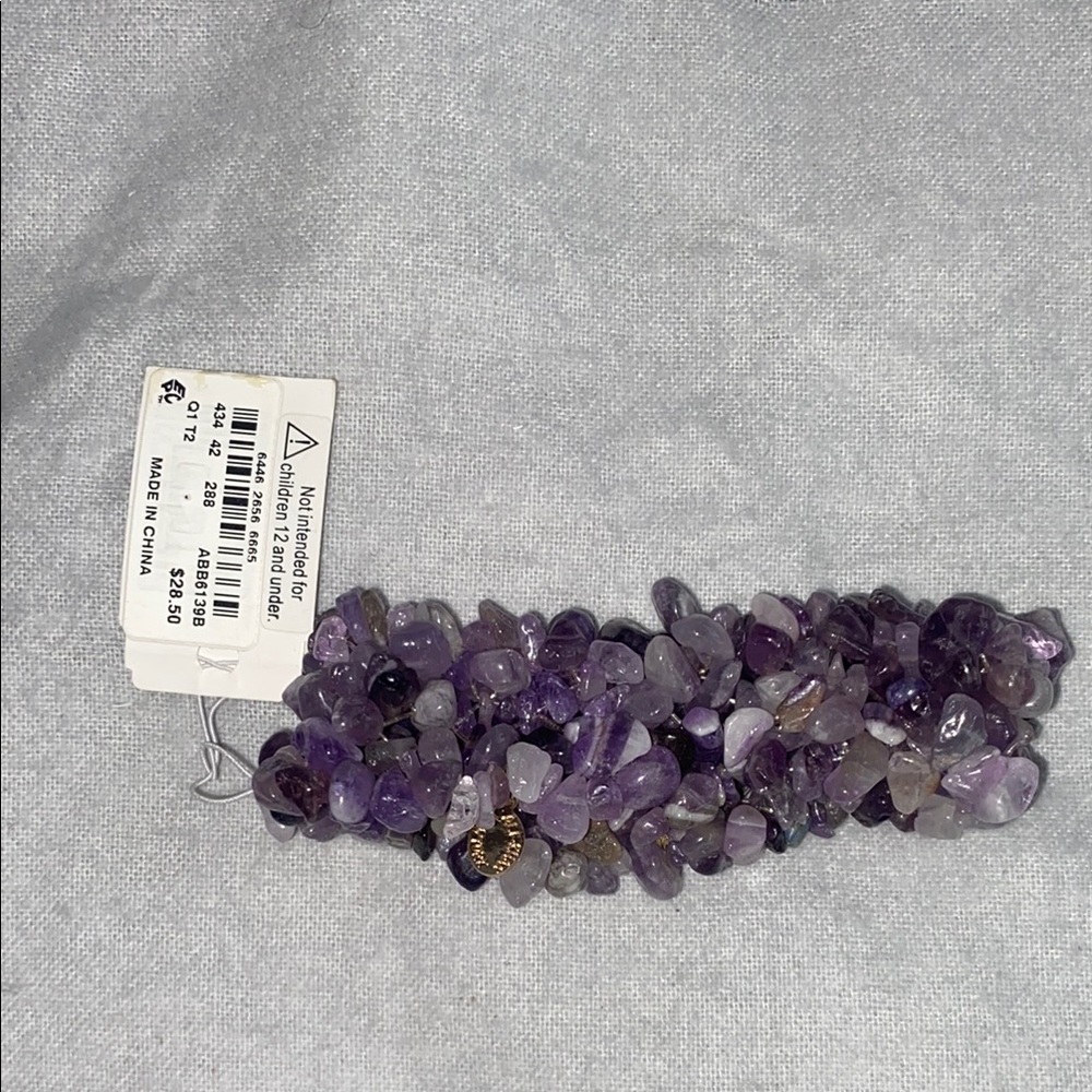Ali-Khan Purple Beaded Bracelet